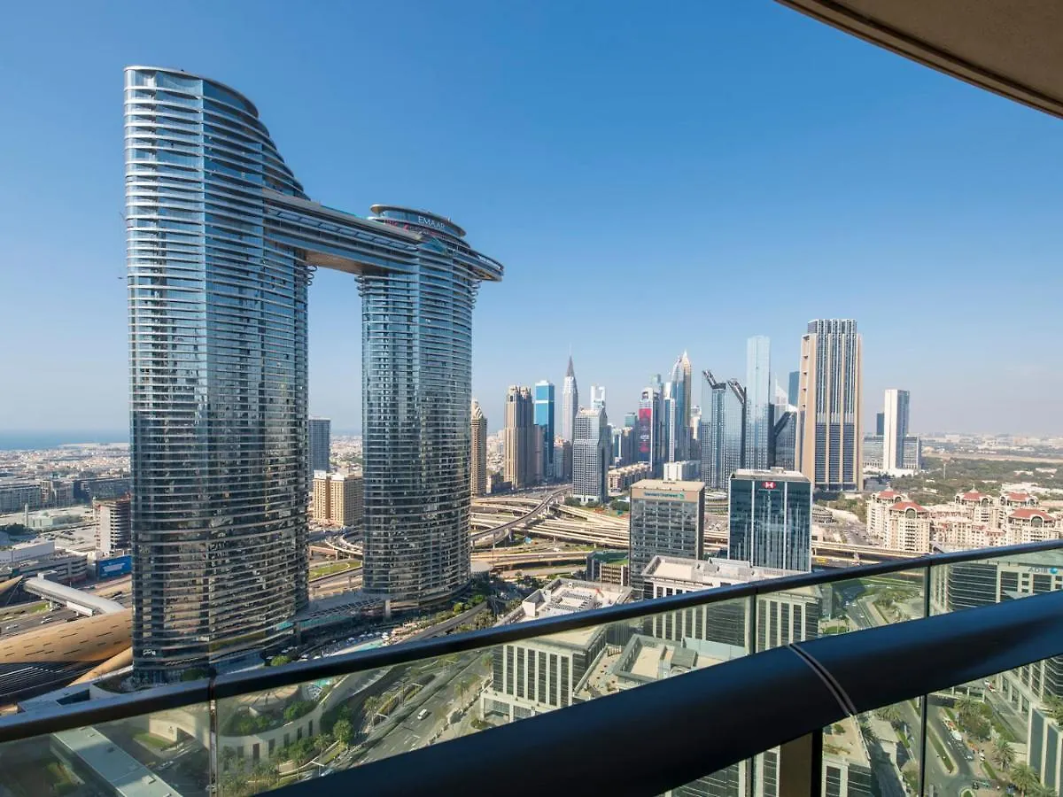 First Class 3Br With Full Dubai Skyline & Sea View Lägenhet