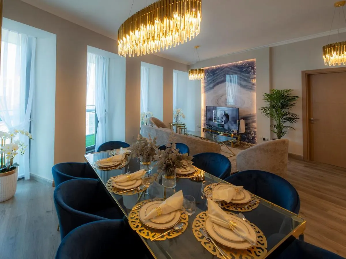 First Class 3Br With Full Dubai Skyline & Sea View Lägenhet